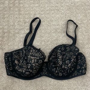Black Soma Enticing Lift 34D Full Coverage Bra